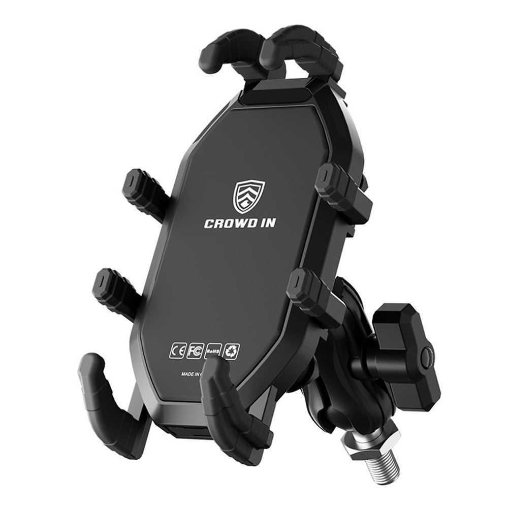 WUPP CS-2072C1 Motorcycle Phone Mount M10 Ball Head Rotation Anti-Theft Holder