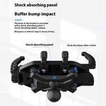 WUPP CS-2072C1 Motorcycle Phone Mount M10 Ball Head Rotation Anti-Theft Holder