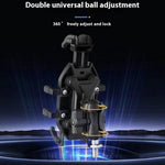 WUPP CS-2072C1 Motorcycle Phone Mount M10 Ball Head Rotation Anti-Theft Holder