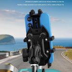 WUPP CS-2072C1 Motorcycle Phone Mount M10 Ball Head Rotation Anti-Theft Holder