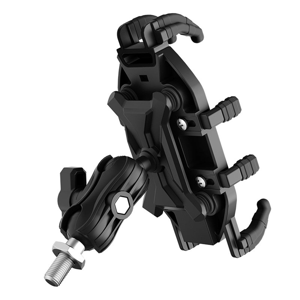 WUPP CS-2072C1 Motorcycle Phone Mount M10 Ball Head Rotation Anti-Theft Holder