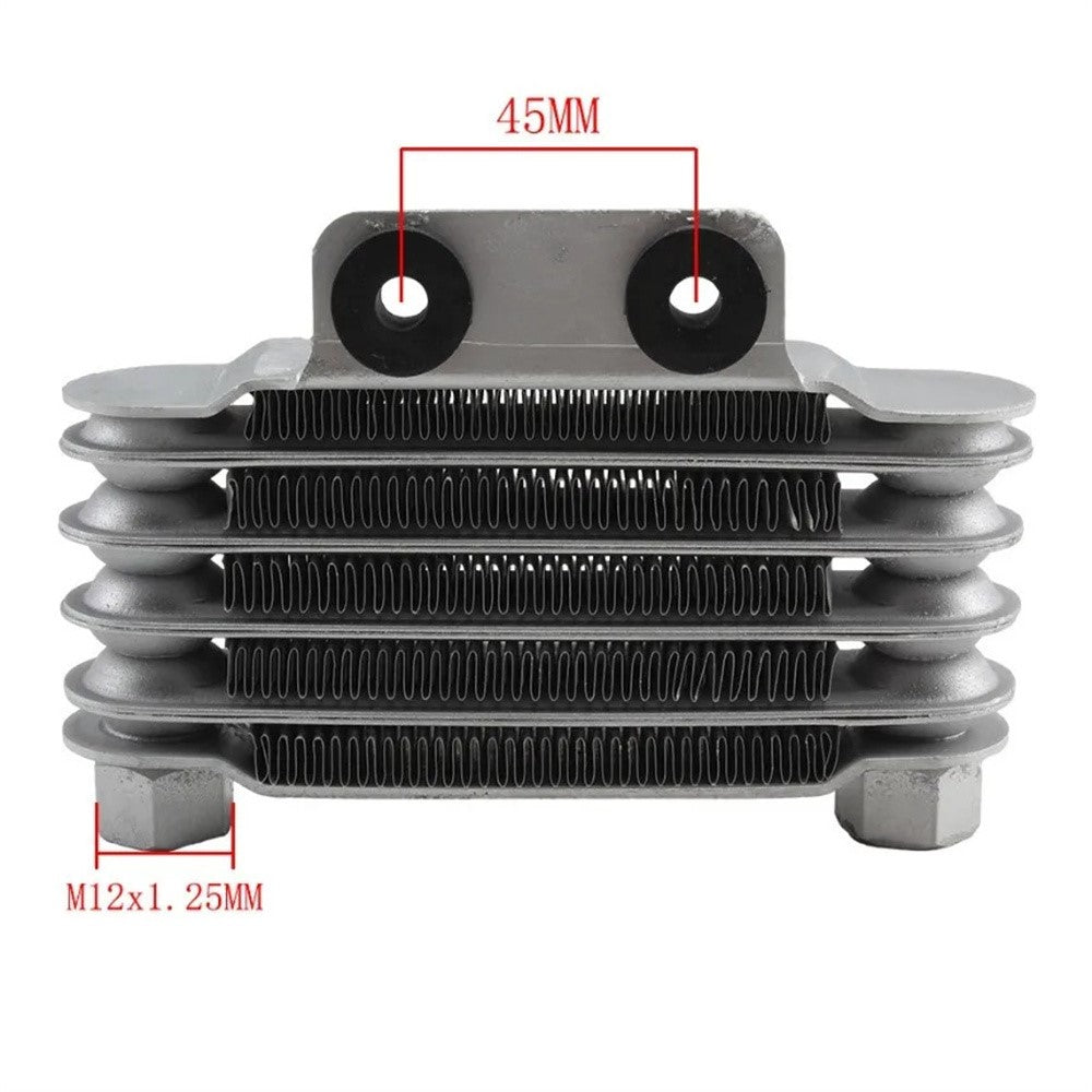 MOFOX Aluminum Alloy Universal 125-250CC Motorcycle 5 Row Engine Oil Cooler