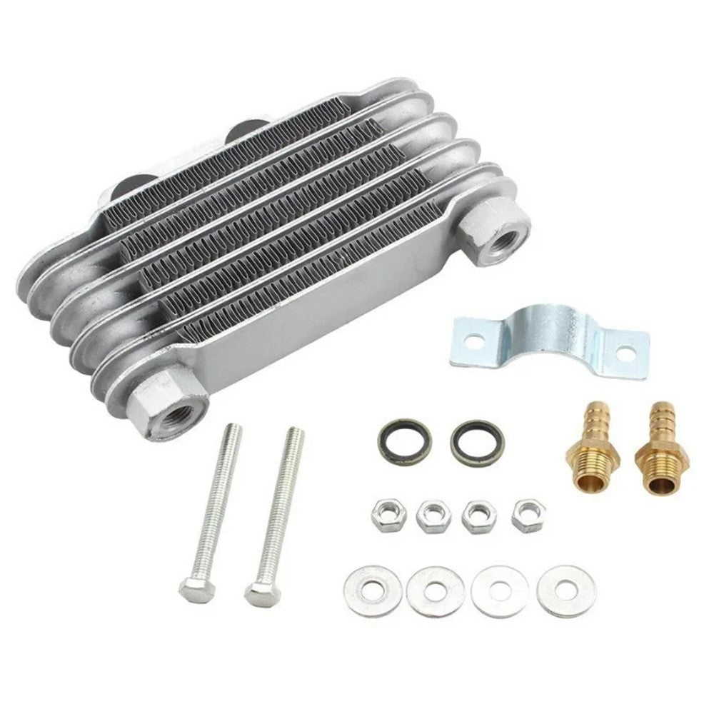 MOFOX Aluminum Alloy Universal 125-250CC Motorcycle 5 Row Engine Oil Cooler