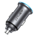 ACEFAST B15 65W Metal Car Charger Dual Port USB-A + USB-C Fast Charging Car Power Adapter Cigarette Lighter