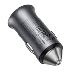 ACEFAST B16 95W Metal Car Charger Dual Port USB-A + USB-C Fast Charging Car Power Adapter Cigarette Lighter