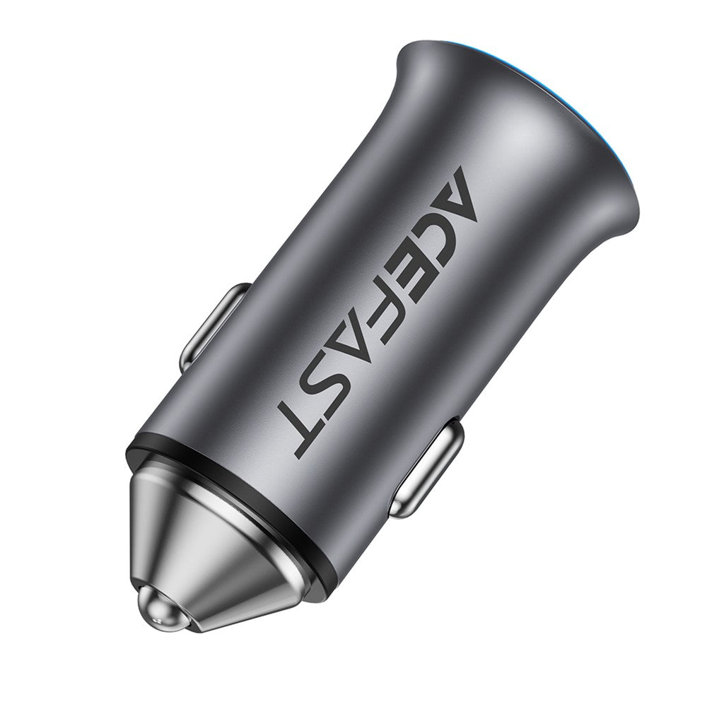 ACEFAST B16 95W Metal Car Charger Dual Port USB-A + USB-C Fast Charging Car Power Adapter Cigarette Lighter