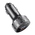 ESSAGER 108W Car Charger USB-A + USB-C Aluminum Alloy Fast Charging Lighter Charger for Vehicle