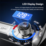 ESSAGER 108W Car Charger USB-A + USB-C Aluminum Alloy Fast Charging Lighter Charger for Vehicle