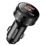 ESSAGER 108W Car Charger USB-A + USB-C Aluminum Alloy Fast Charging Lighter Charger for Vehicle