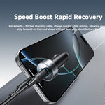 ESSAGER 150W High Power Car Cigarette Lighter Splitter Charger 2 USB C + 3 USB A Fast Charging Adapter