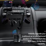 ESSAGER Car Charger Bluetooth-Compatiable 5.3 PD 35W USB-A + Type-C Wired to Wireless Car Audio with AUX Plug