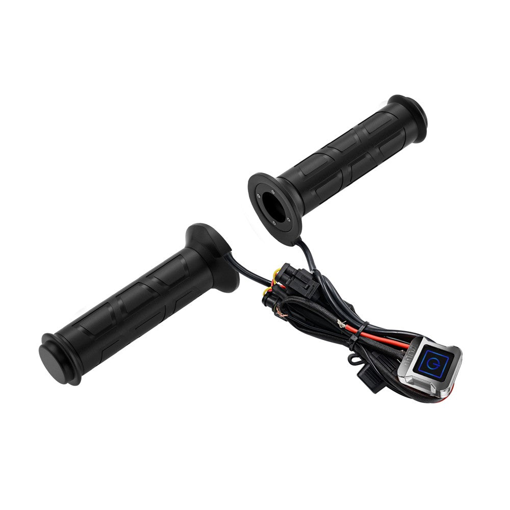 ZH-983F2 1 Pair For ATV Motorcycle Intelligent 3-Gear Temperature Adjustable Heated Grips Winter Warmer Electric Heating Hand Grips
