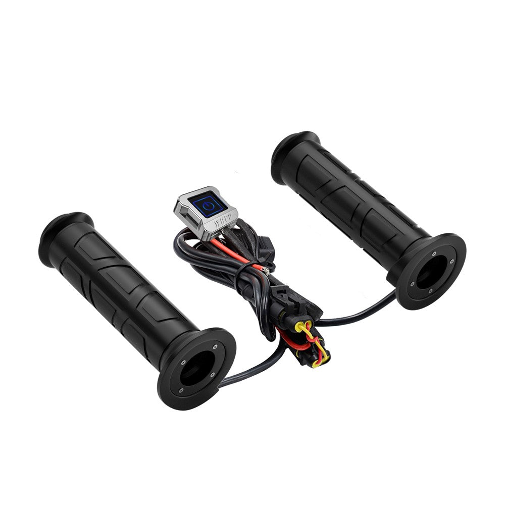 ZH-983F2 1 Pair For ATV Motorcycle Intelligent 3-Gear Temperature Adjustable Heated Grips Winter Warmer Electric Heating Hand Grips