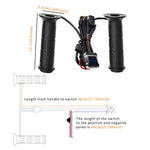 ZH-983F2 1 Pair For ATV Motorcycle Intelligent 3-Gear Temperature Adjustable Heated Grips Winter Warmer Electric Heating Hand Grips