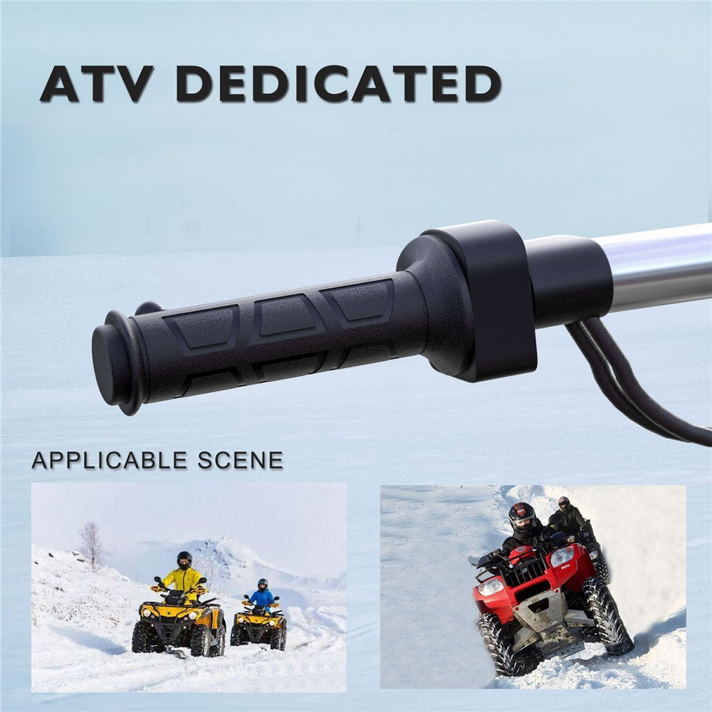 ZH-983F2 1 Pair For ATV Motorcycle Intelligent 3-Gear Temperature Adjustable Heated Grips Winter Warmer Electric Heating Hand Grips