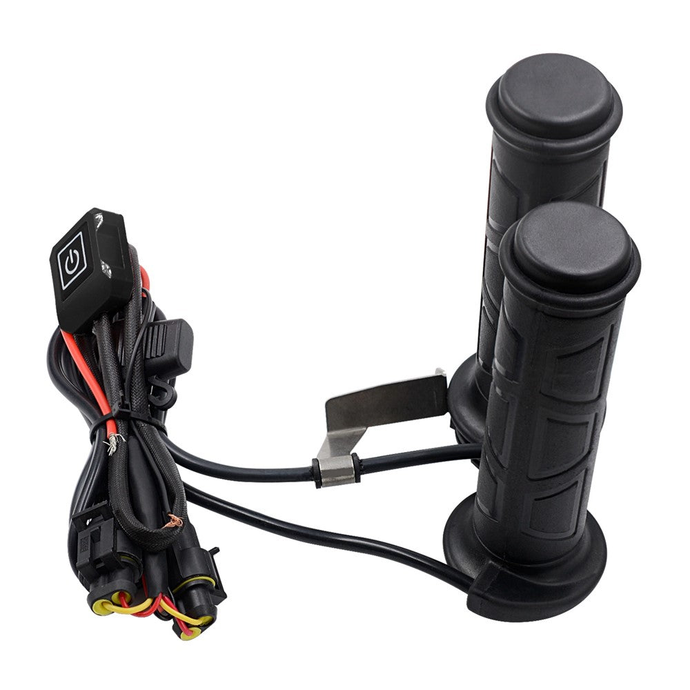 WUPP ZH-983B6 1 Pair 12V Motorcycle Winter Electric Heating Hand Grips 3 Gears Temperature Adjustable Heated Grips