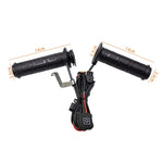 WUPP ZH-983B6 1 Pair 12V Motorcycle Winter Electric Heating Hand Grips 3 Gears Temperature Adjustable Heated Grips