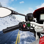 WUPP ZH-983B6 1 Pair 12V Motorcycle Winter Electric Heating Hand Grips 3 Gears Temperature Adjustable Heated Grips
