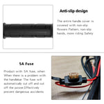 WUPP ZH-983B6 1 Pair 12V Motorcycle Winter Electric Heating Hand Grips 3 Gears Temperature Adjustable Heated Grips