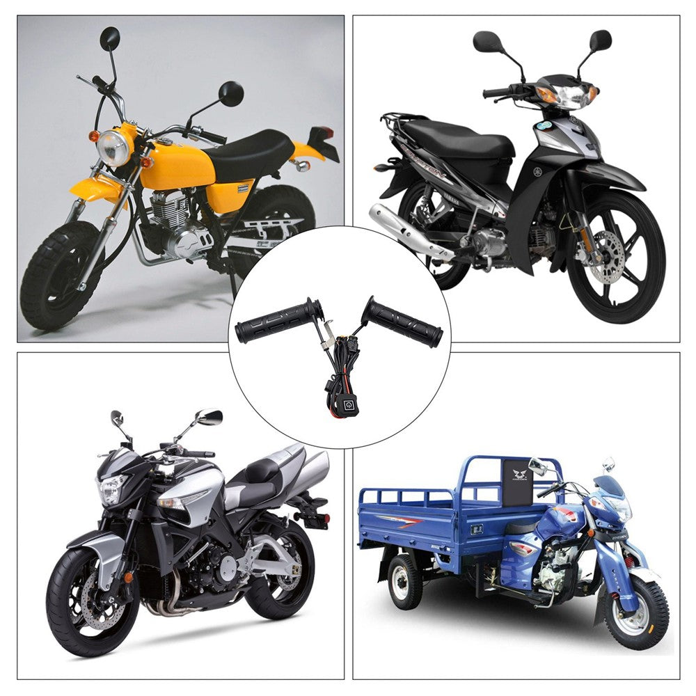 WUPP ZH-983B6 1 Pair 12V Motorcycle Winter Electric Heating Hand Grips 3 Gears Temperature Adjustable Heated Grips
