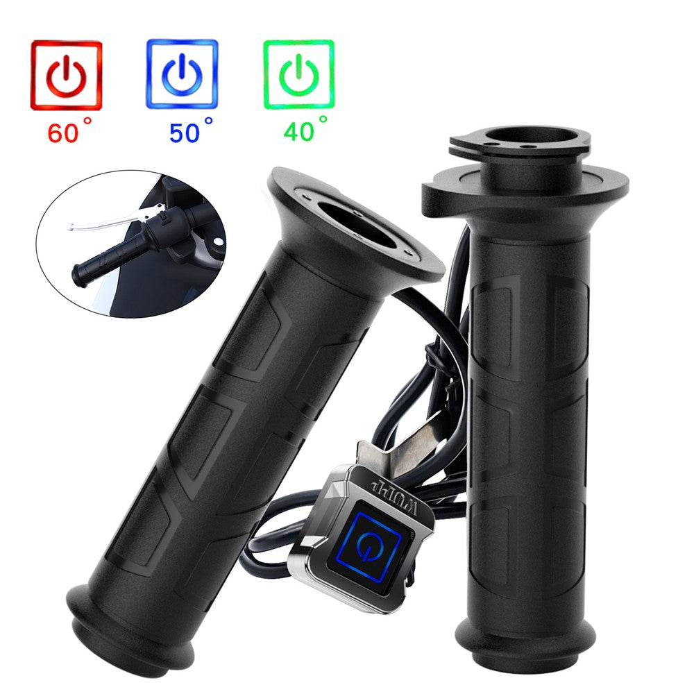 WUPP ZH-983C1 1 par intelligente 3-trins 12V motorcykelvarmehåndtag Universelle elvarmende styr modifizerede varmehåndtag Elektrisk løbehjul varmere håndgreb