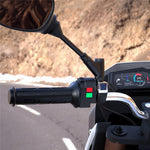 WUPP ZH-983C1 1 par intelligente 3-trins 12V motorcykelvarmehåndtag Universelle elvarmende styr modifizerede varmehåndtag Elektrisk løbehjul varmere håndgreb