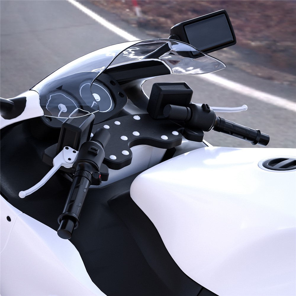 WUPP ZH-990B1 1Pair 5-Gear 12V Motorcycle Heating Handlebar Electric Heated Grips with Indicator Warmer Heating Grips for Winter