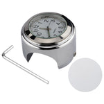 Aluminum Alloy Motorcycle Bike Clock 22-25.4mm Handlebar Luminous Clock