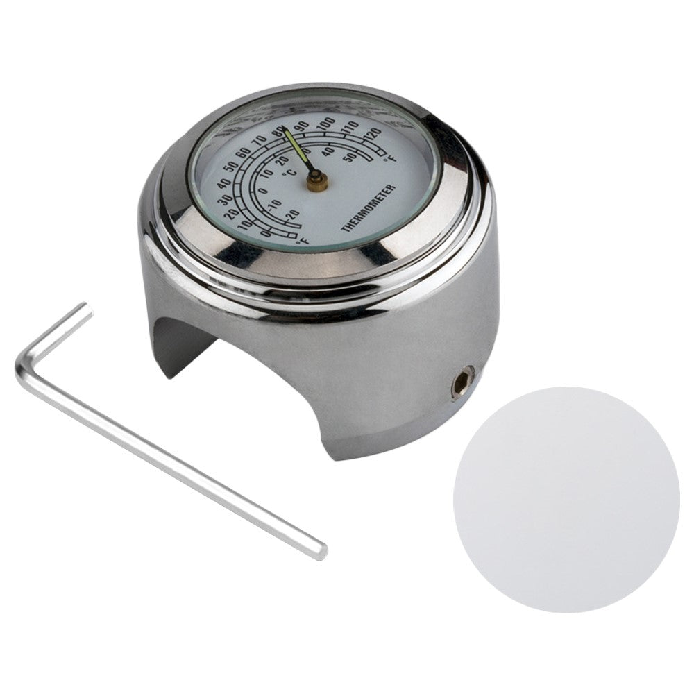Aluminum Alloy Motorcycle Bike Clock 22-25.4mm Handlebar Luminous Clock