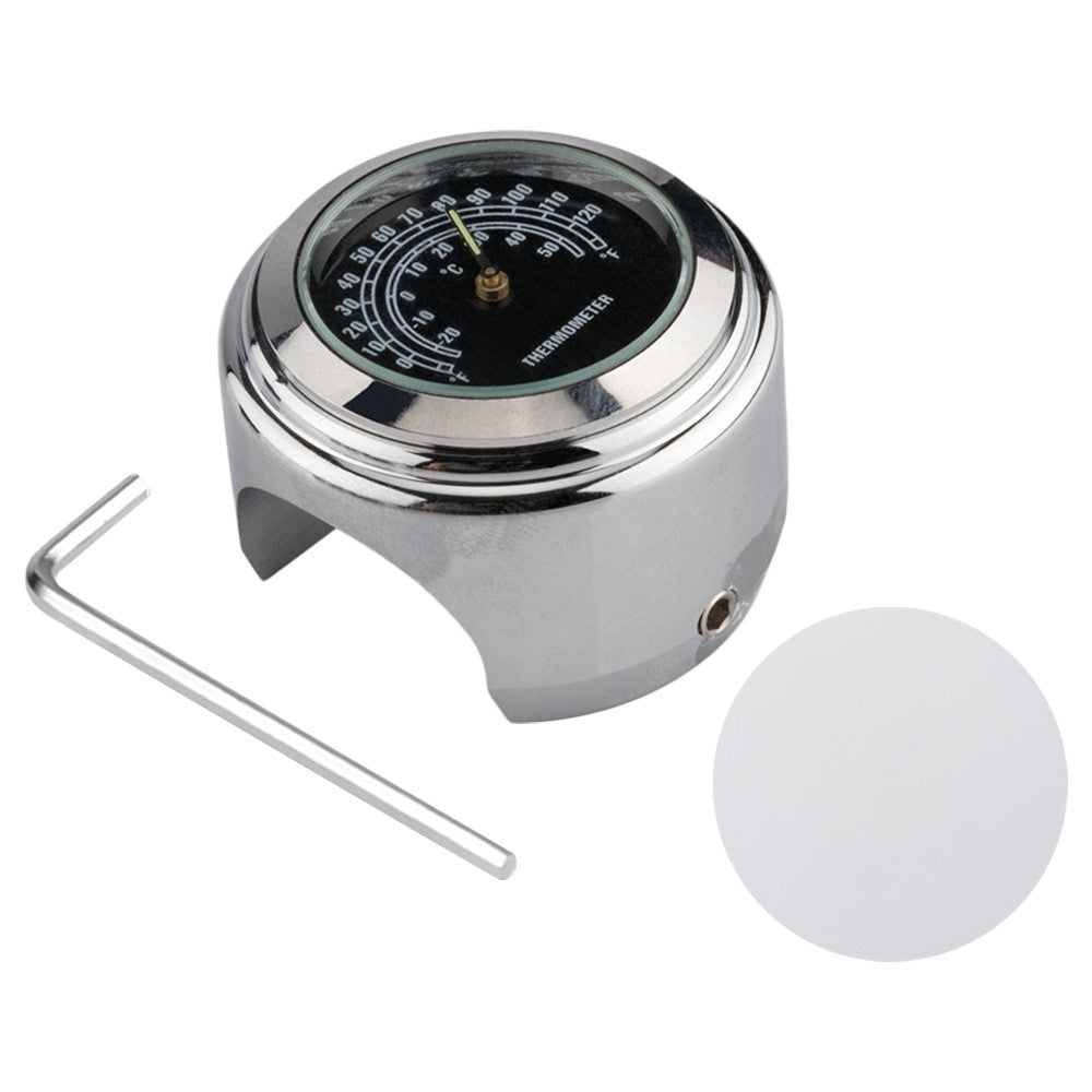 Aluminum Alloy Motorcycle Bike Clock 22-25.4mm Handlebar Luminous Clock
