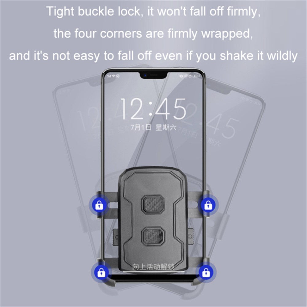 Motorcycle Rearview Mirror Mount Cellphone Bracket Motorbike Rotatable Phone Holder