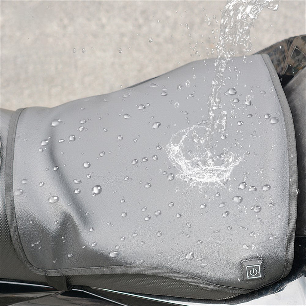 WUPP CSZH-0025A4 Motorcycle Heating Cushion Waterproof Electric Heated Seat Pad with 3-Gear Temperature Adjustment