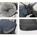 WUPP CS-1780A1 1 Pair ATV Handlebar Gloves Waterproof Winter Snowmobile Hand Muffs, Large Opening