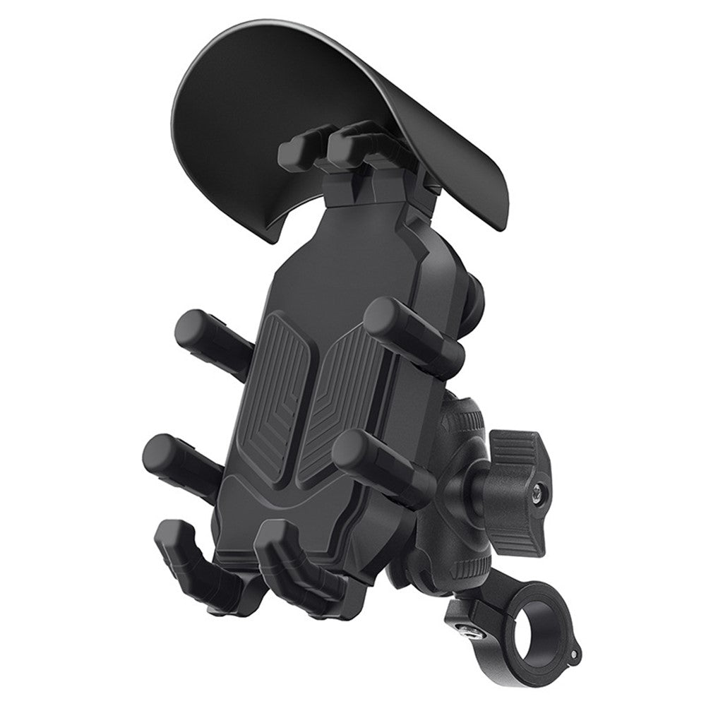 WUPP CS-1988A1 mobilholder til motorcykelstyr, CNC-stødsikkert armbånd til mobiler på 4,7-7,2 tommer