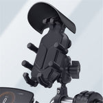WUPP CS-1988A1 mobilholder til motorcykelstyr, CNC-stødsikkert armbånd til mobiler på 4,7-7,2 tommer