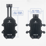 WUPP ZH-1990B1 Anti-Theft Bracket + M8 Ball Head Motorcycle Electric Bike Phone Mount