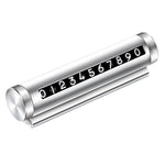 Aluminum Alloy+PC Roller Design Car Stop Sign Phone Number Plate Temporary Parking Card