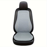 Summer Cooling Mat 3D Massage Breathable Ice Silk Universal Car Front Seat Cover + Backrest Pad