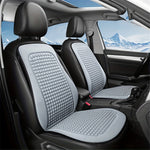 Summer Cooling Mat 3D Massage Breathable Ice Silk Universal Car Front Seat Cover + Backrest Pad