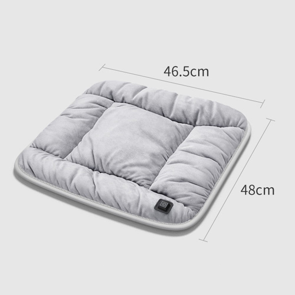 ANJUNY 4 Levels Heating Car Seat Cushion Cover USB Charging Winter Seat Heater Warmer