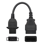 8 Pin to 16 Pin OBD2 Diagnostic Connector Adapter Cable for Volvo Trucks TCS Diagnostic Tool