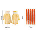 BY-1308 Car Tire Repair Tool Kit Tyre Puncture Tool with Rubber Strip + Gloves (without Glue)