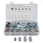 A2706 200Pcs M4 M5 M6 M8 Assorted Quick Clip Fastener U Nut and Bolt with Box