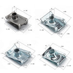 A2706 200Pcs M4 M5 M6 M8 Assorted Quick Clip Fastener U Nut and Bolt with Box