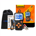 KONNWEI KW650 6-12V Car Motorcycle Battery Tester Charging Cranking Test Tool Battery Analyzer 100 to 2000 CCA