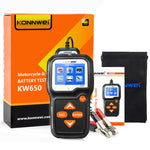 KONNWEI KW650 6-12V Car Motorcycle Battery Tester Charging Cranking Test Tool Battery Analyzer 100 to 2000 CCA