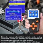 KONNWEI KW650 6-12V Car Motorcycle Battery Tester Charging Cranking Test Tool Battery Analyzer 100 to 2000 CCA