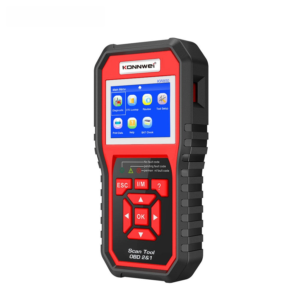 KONNWEI KW850 OBD2 Scanner Code Reader OBD II Automotive Scanner Car Diagnostic Scan Tool Check Engine Tool (Support 8 Languages)