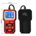 KONNWEI KW681 2-i-1 6-12V bilbatteritester, OBD2-bildiagnoseinstrument og batterianalysator