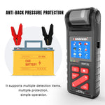 KONNWEI KW720 Automotive Battery Check Machine Automobile Battery Tester Battery Tester 6V 12V 24V Battery Load Tester with Printer